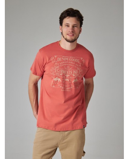 футболка мужская терракотовый