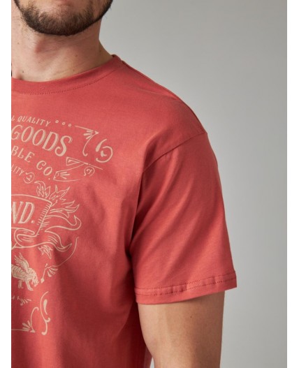 футболка мужская терракотовый