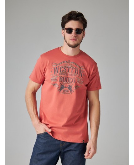 футболка мужская терракотовый