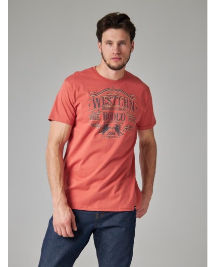 футболка мужская терракотовый