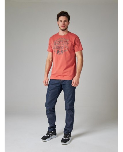 футболка мужская терракотовый