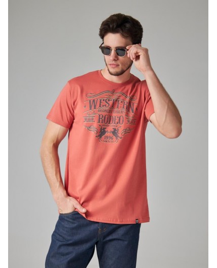 футболка мужская терракотовый