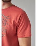 футболка мужская терракотовый