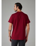 футболка мужская темно-бордовый