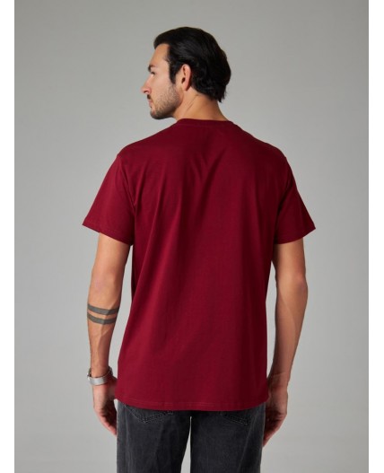 футболка мужская темно-бордовый