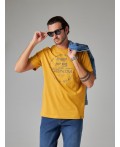 футболка мужская горчичный