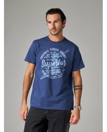 футболка мужская темно-синий