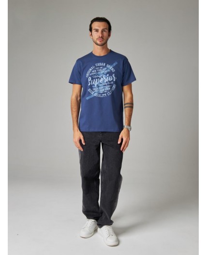 футболка мужская темно-синий