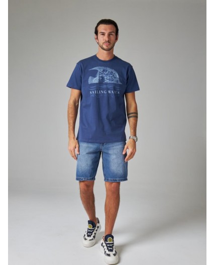 футболка мужская темно-синий