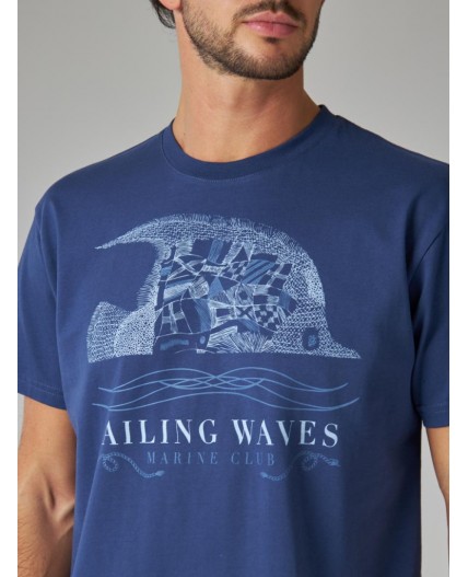 футболка мужская темно-синий