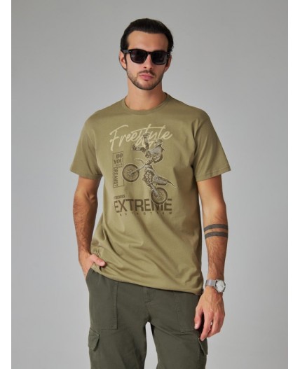 футболка мужская хаки