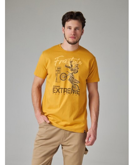 футболка мужская горчичный