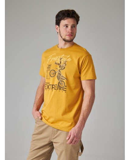 футболка мужская горчичный