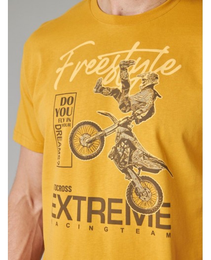 футболка мужская горчичный