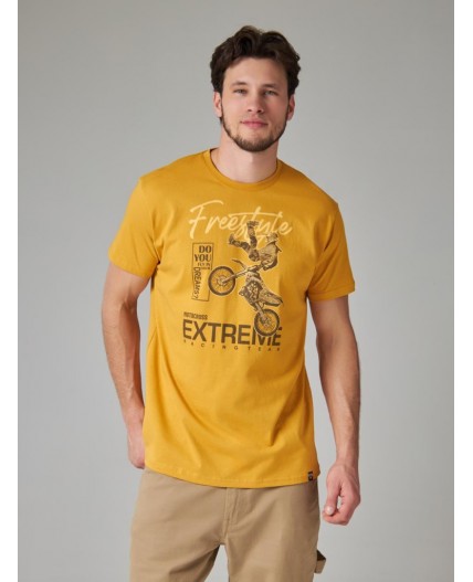 футболка мужская горчичный