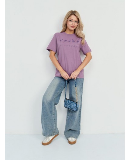 футболка женская фиолетовый