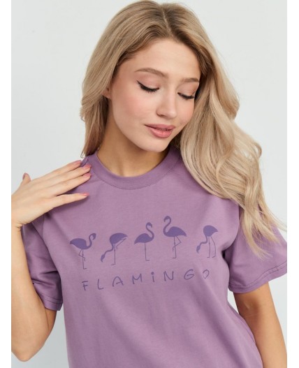 футболка женская фиолетовый