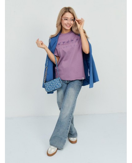 футболка женская фиолетовый