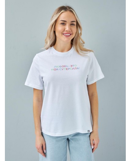 футболка женская белый
