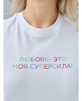 футболка женская белый