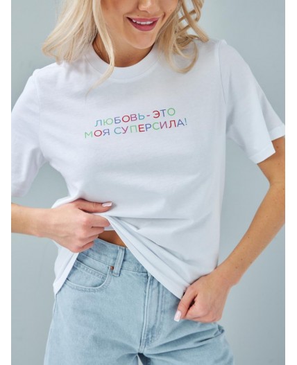 футболка женская белый