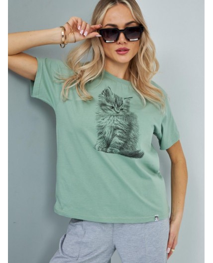 футболка женская зеленый