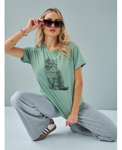 футболка женская зеленый