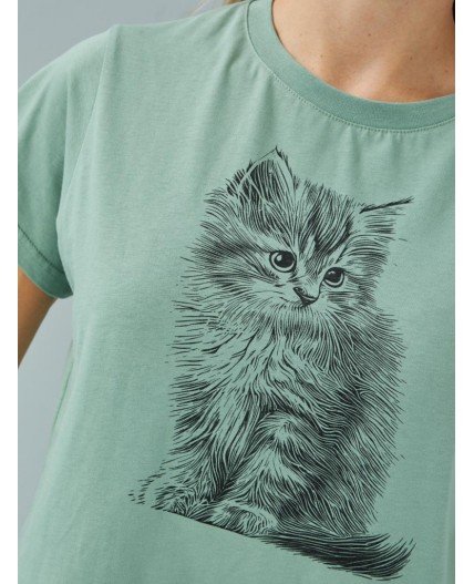 футболка женская зеленый