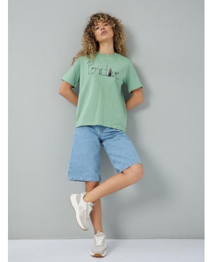 футболка женская зеленый