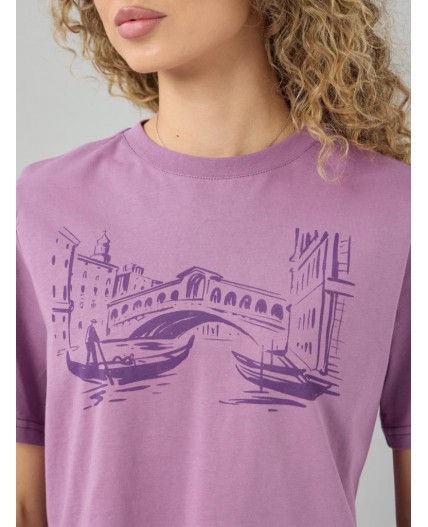 футболка женская фиолетовый