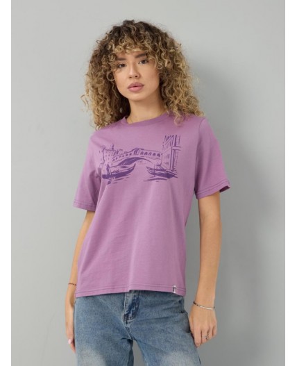 футболка женская фиолетовый