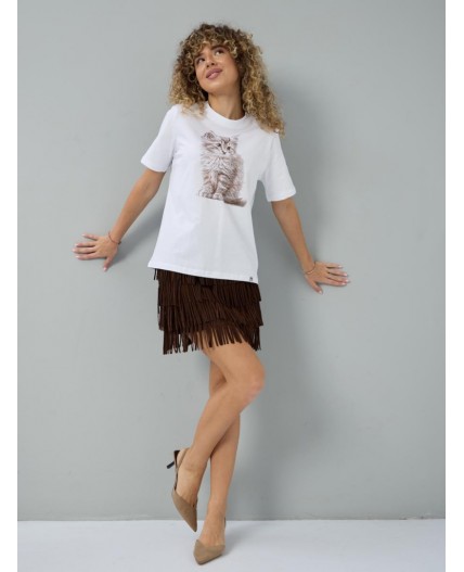 футболка женская белый