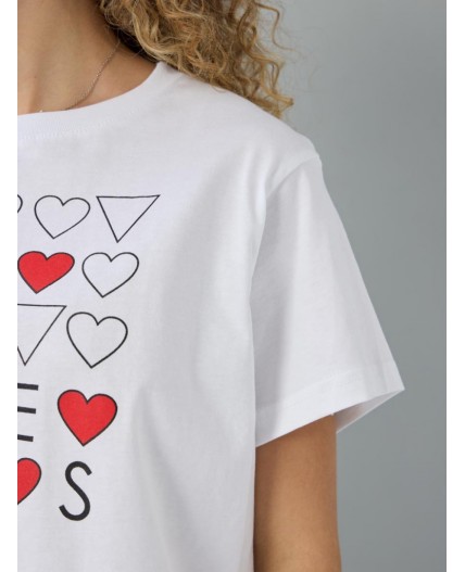 футболка женская белый