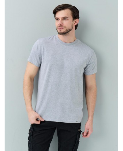 футболка мужская серый меланж