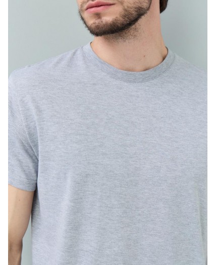 футболка мужская серый меланж