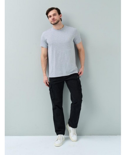 футболка мужская серый меланж