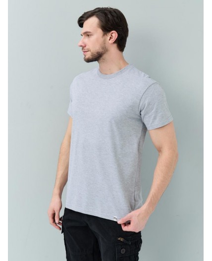 футболка мужская серый меланж