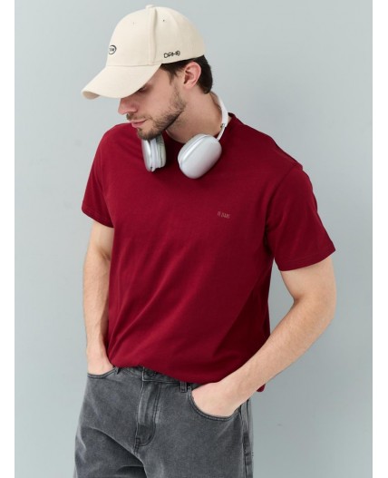 футболка мужская темно-бордовый