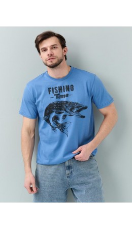 футболка мужская индиго