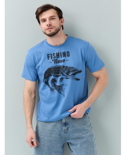 футболка мужская индиго