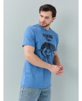 футболка мужская индиго