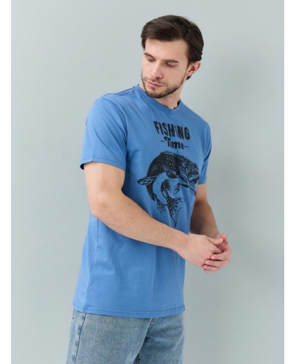 футболка мужская индиго