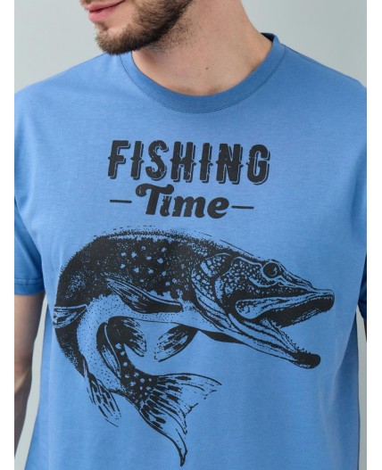 футболка мужская индиго