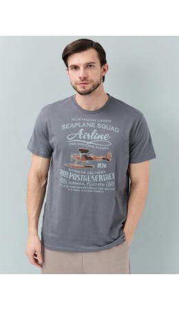 футболка мужская графитовый