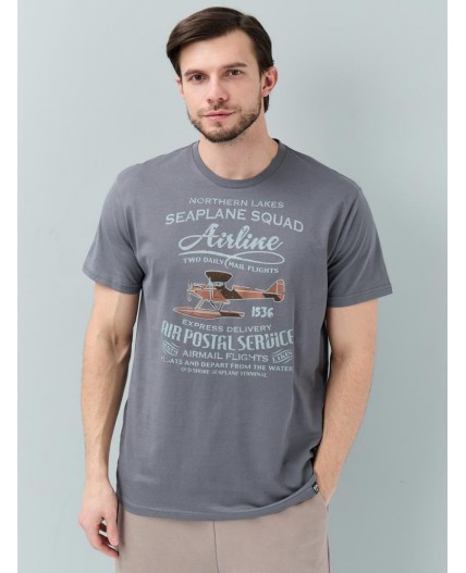 футболка мужская графитовый