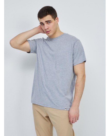 футболка мужская серый меланж