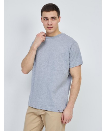 футболка мужская серый меланж