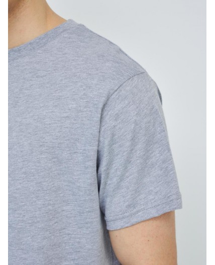 футболка мужская серый меланж