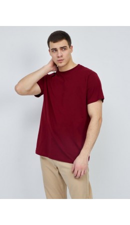 футболка мужская темно-бордовый