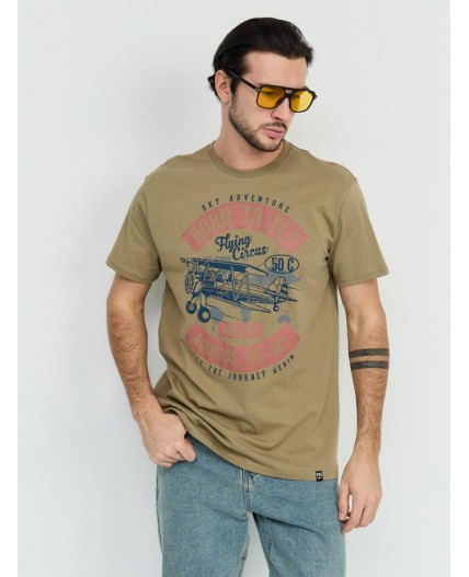 футболка мужская хаки